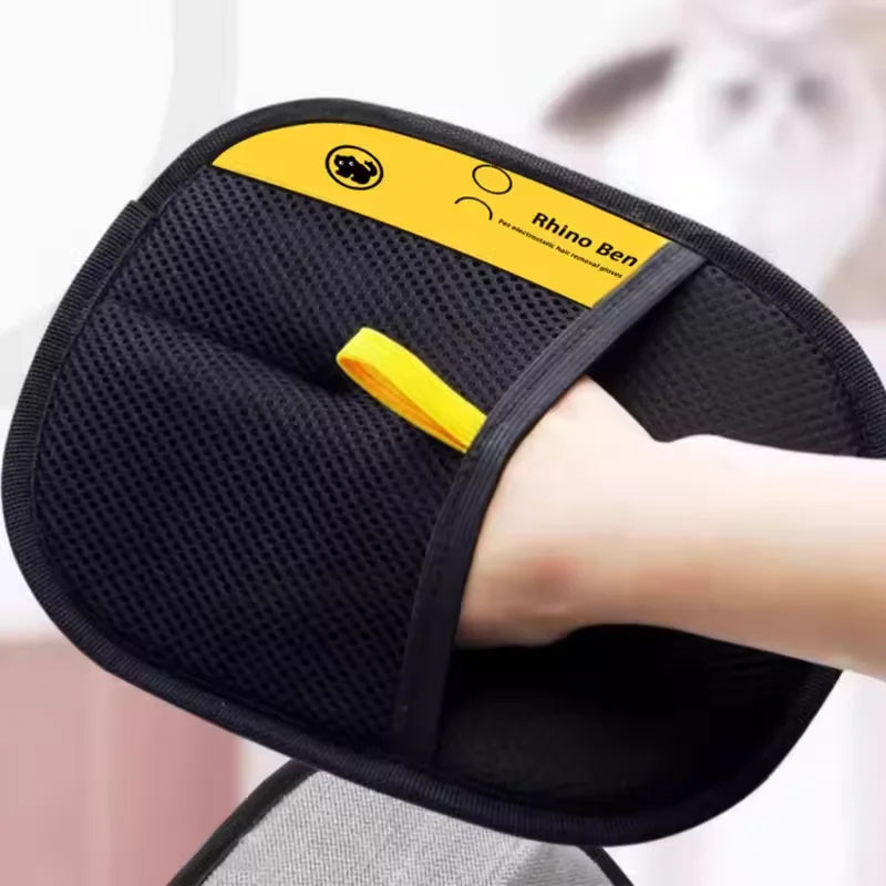New Upgrades Pet Hair Removal Tools Reusable Gloves, Pet Double-Sided Beauty Gloves, Carpet Removal Pet Fur Hair Pet Supplies
