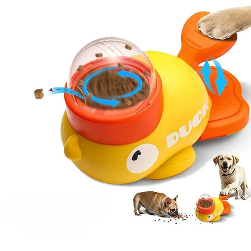 Interactive Dog Puzzle Toy Press Food Dispenser Slow Feeder IQ Training Pet Toys for Small Medium Dogs Puppy Accessories Food