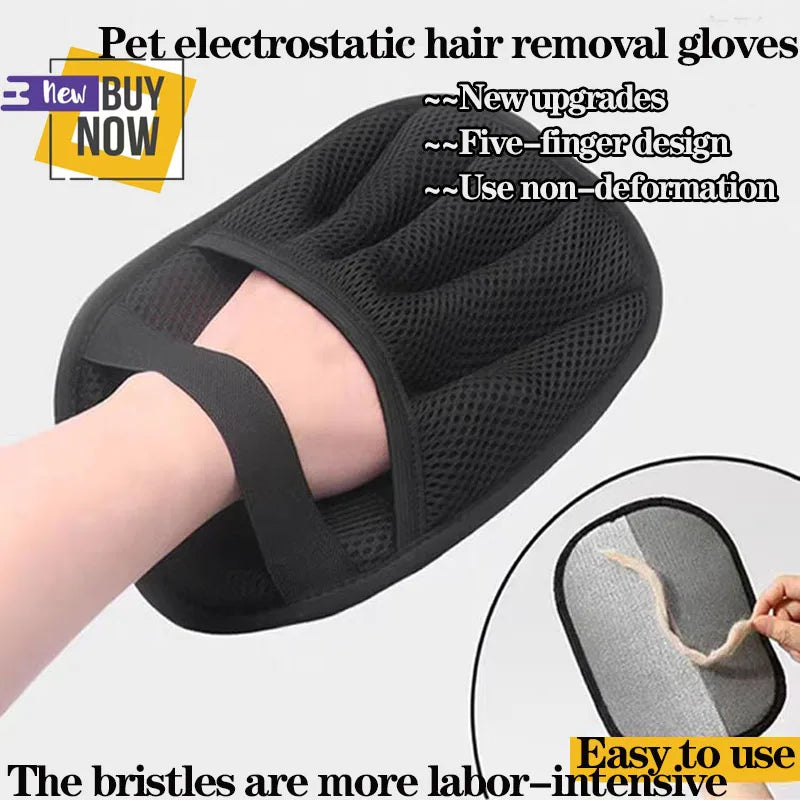 New Upgrades Pet Hair Removal Tools Reusable Gloves, Pet Double-Sided Beauty Gloves, Carpet Removal Pet Fur Hair Pet Supplies