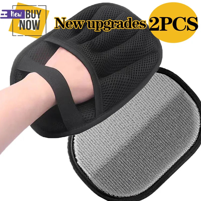 New Upgrades Pet Hair Removal Tools Reusable Gloves, Pet Double-Sided Beauty Gloves, Carpet Removal Pet Fur Hair Pet Supplies